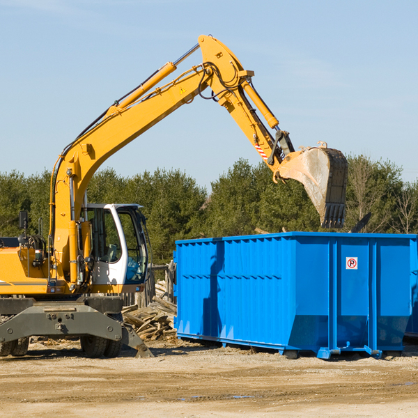 can i choose the location where the residential dumpster will be placed in Bellevue WA